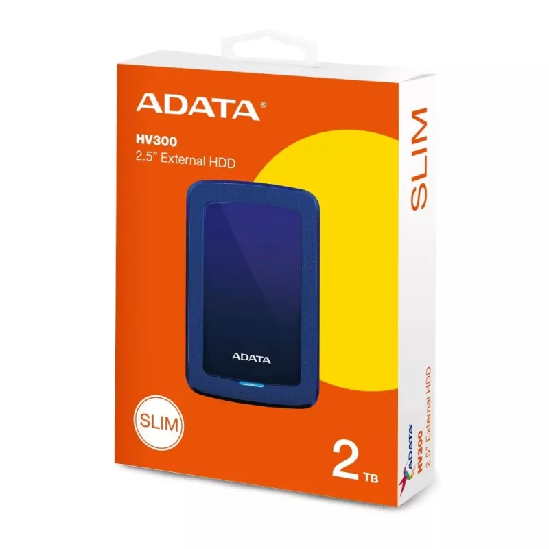 Disco externo ADATA HV300 2 TB USB 3.2 Gen 1 (3.1 Gen 1) azul