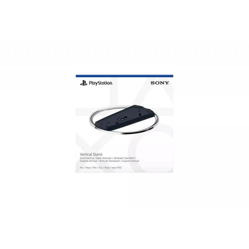 Suporte vertical Sony, suporte, PlayStation 5 slim, preto, cromado, brilhante / mate, PlayStation 5 slim, PlayStation 5 slim Digital Edition, 191 mm