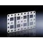 Chapa de rack Rittal 4532.000, aço inoxidável, 110×60 mm, pack de 4