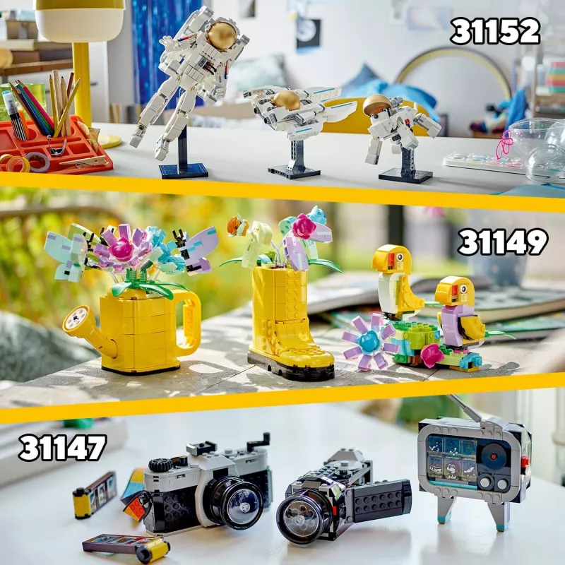 LEGO Creator Flor em regador 31149 — modelo de flor construível, 420 peças, 120×150×130 mm