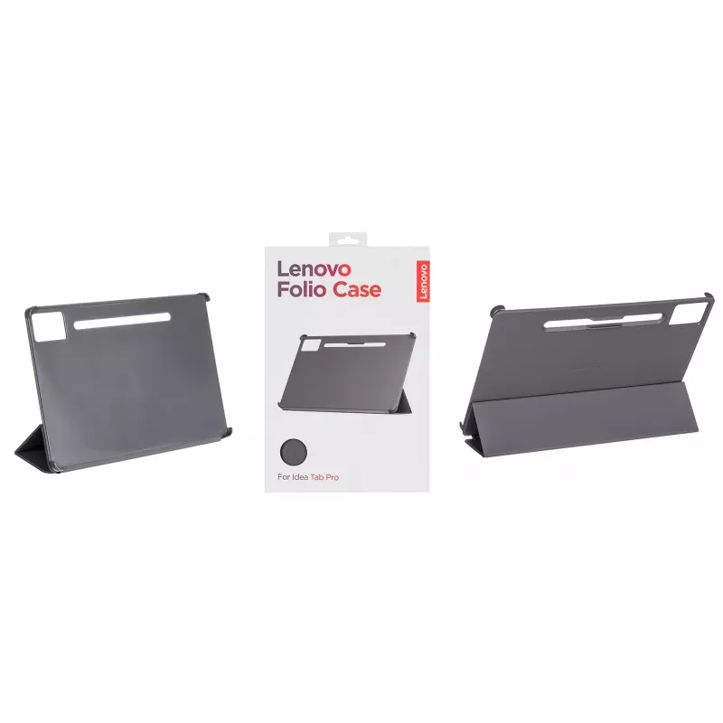 Capa tipo carteira para tablet Lenovo ZG38C05980 — compatível com 12,7 polegadas (32,3 cm), cinzento, policarbonato/TPU