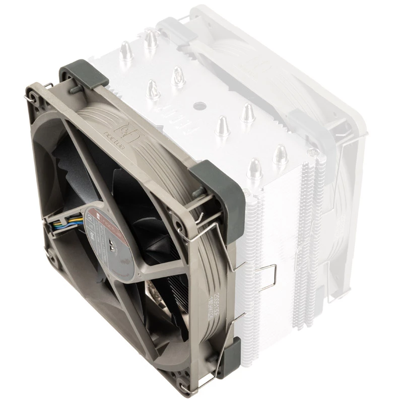 Noctua NA-FK1 redux kit de segunda ventoinha 120 mm (120x120x25), PWM, 1700 rpm, cinzento, para NH-U12S redux
