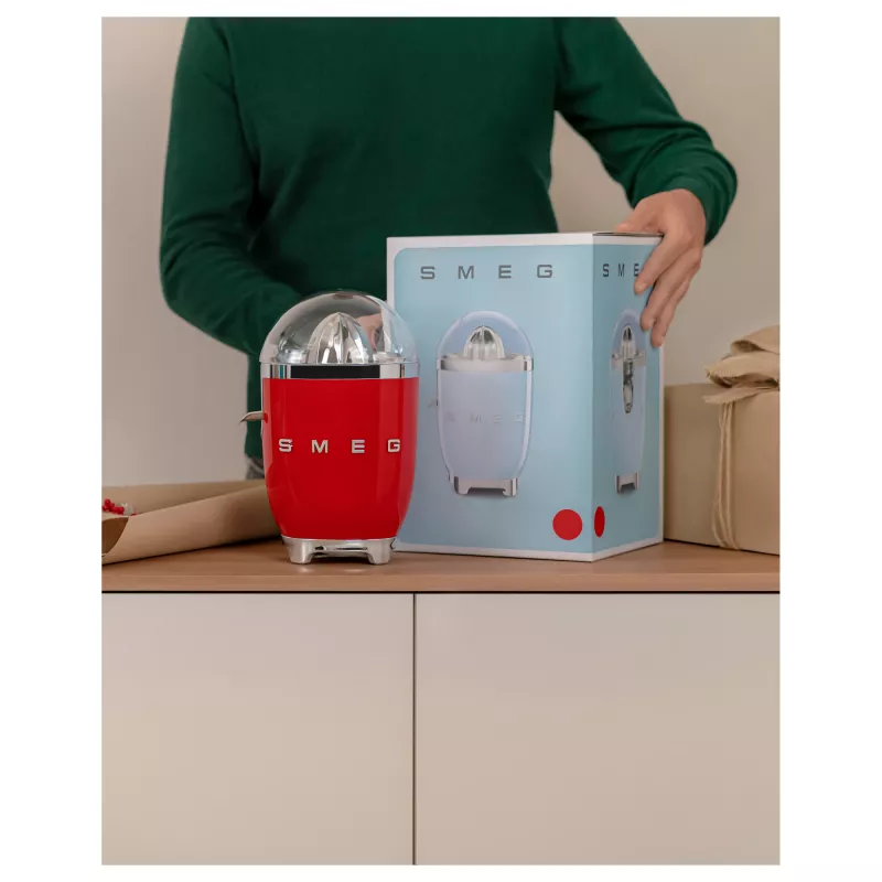 Espremedor de citrinos elétrico Smeg CJF11RDEU 70 W vermelho aço inoxidável