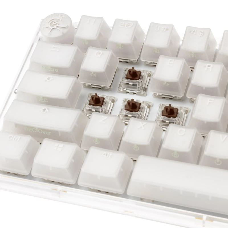 Teclado Ducky One 3 Aura branco Mini gaming USB QWERTY US International