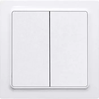 Botão de pressão Eltako F4T55E branco brilhante — interruptor de pressão simples, modelo 30055705