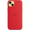 Capa de silicone Apple iPhone 14 Plus com MagSafe – (PRODUCT)RED