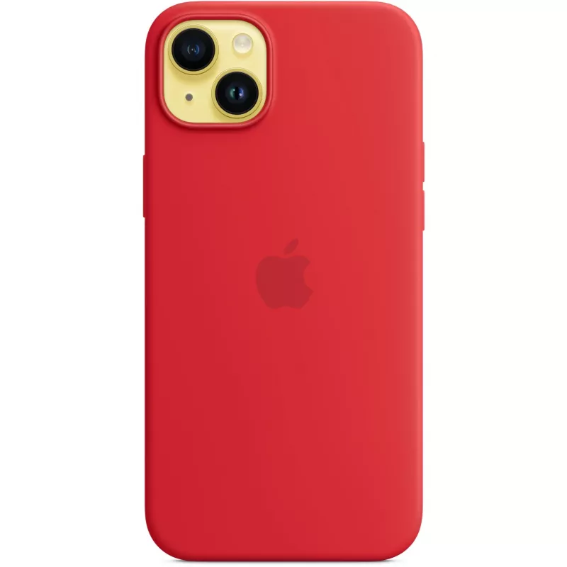 Capa de silicone Apple iPhone 14 Plus com MagSafe – (PRODUCT)RED