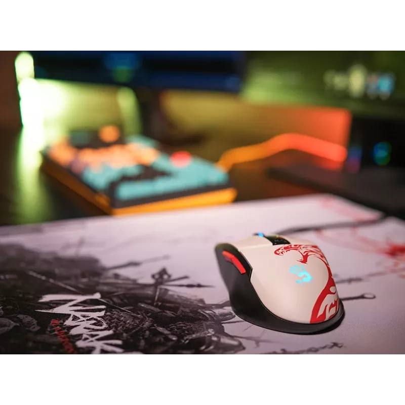 Rato gaming com fios A4Tech Bloody L65 MAX RGB 16000 DPI ergonómico para destros