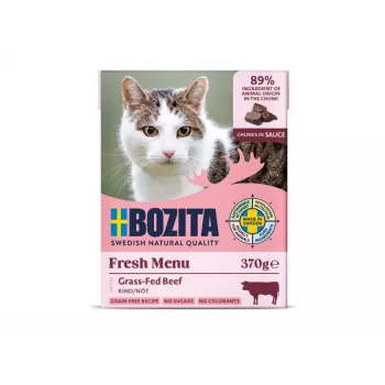 BOZITA Vaca em molho - Comida húmida para gatos - 370g