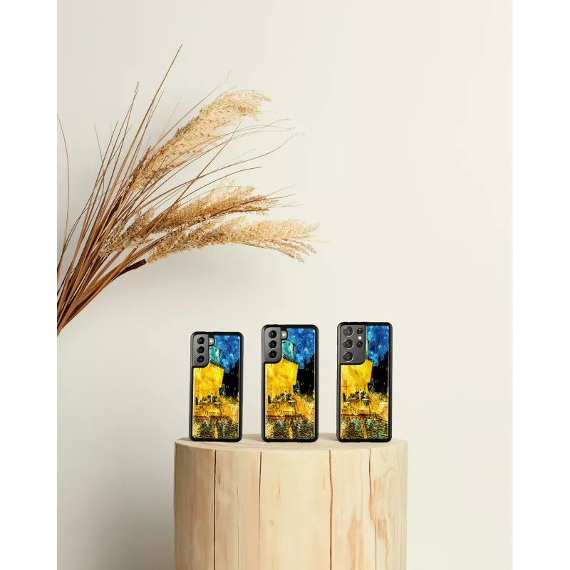 Capa de proteção iKins para Samsung Galaxy S21+ — preto