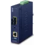 Conversor de suporte de rede industrial PLANET IP30 10/100/1000BAS 1000 Mbit/s azul (IGTP-802TS)