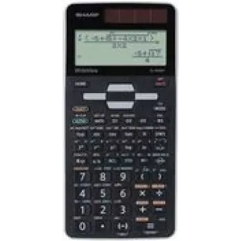Calculadora Sharp EL-W506T formato de bolso ecrã preto, cinzento