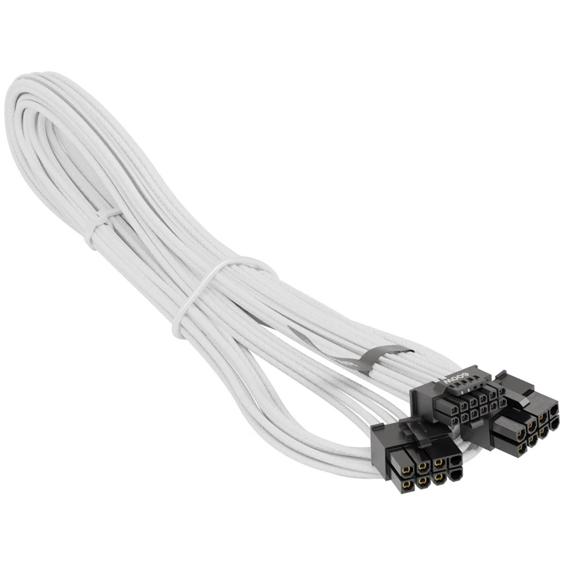 Seasonic Cabo adaptador PCIe 12VHPWR - (Branco, 0,75 metros)(SS2X8P-12VHPWR-600/Branco)