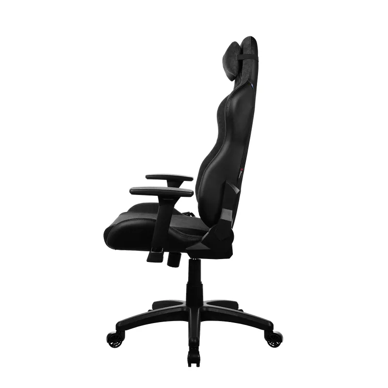 Cadeira gaming para consola Arozzi Avanti Dark cinzenta SoftFabric — assento acolchoado, carga máx. 120 kg