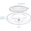 Ponto de acesso wireless Teltonika TAP400 Wi-Fi 6, 2,4/5 GHz, 3000 Mbit/s, PoE, 1x LAN, 3 antenas, branco
