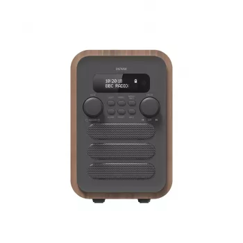 Denver DAB-48 cinzento rádio pessoal digital cinzento, madeira