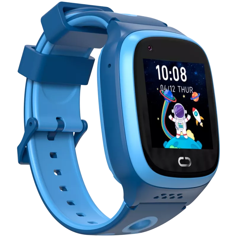 Relógio infantil Canyon ZEFIR KW-49 E-SIM 4G GPS WiFi Vídeo Música Jogos Aprender inglês, azul