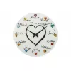 Relógio de parede NeXtime 8030 Loving You, Ø43 cm, branco/multicolor