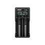 Carregador de pilhas XTAR VC2SL — USB 5V 1A, LCD, carrega 2 células, compatível com Li-Ion/NiMH/NiCd, tamanhos A/AA/AAA/AAAA/C/D/SC, preto