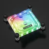 Refrigerador de água Barrow LTYK3-04I Preto Acrílico RGB para refrigeração de CPU, tampa em acrílico, iluminação RGB