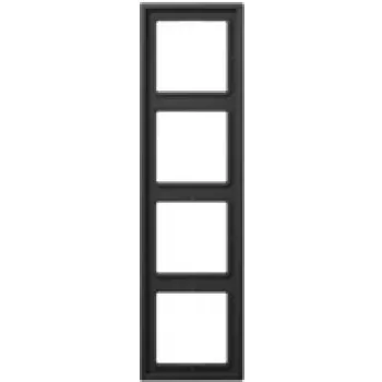 Moldura JUNG 4 tomadas antracite horizontal/vertical AL 2984 AN