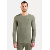 Roupa térmica de manga comprida ODLO BL TOP decote redondo m/l ACTIVE WARM, tamanho M, cinzento