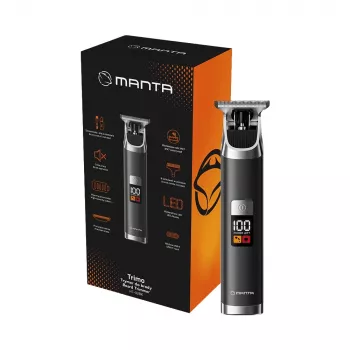 Aparador de barba Manta HT-02BK Trimo, preto