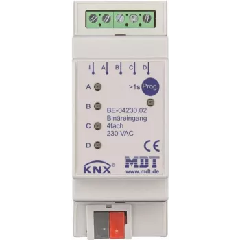 MDT BE-04230.02 entrada binária 4 vias, 2TE, REG (BE-04230.02)