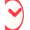 NeXtime Relógio 2615ro Focus, Ø25 cm, relógio de parede, branco/vermelho