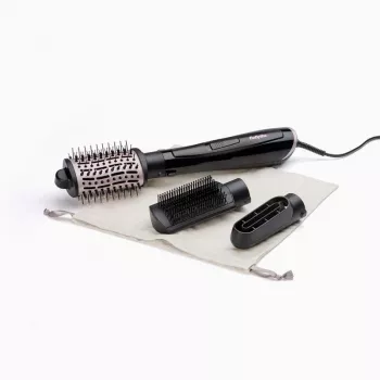 Escova de ar quente BABYLISS Style Smooth 1000 Airflow AS128E, 1000 W, preto, 3 escovas, tecnologia iónica, termostato ajustável