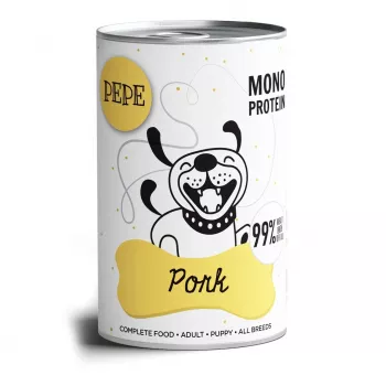 PAKA ZWIERZAKA Pepe Pork - Comida húmida para cães - 400 g