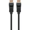 Cabo DisplayPort 2.1, certificado, 16K @ 60Hz, 80 Gbit/s (preto, 1 metro, certificação VESA)