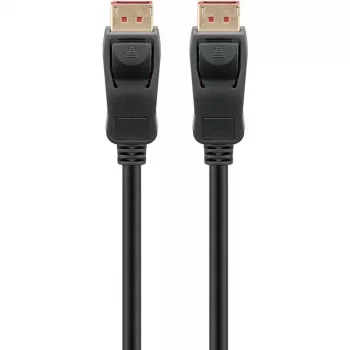 Cabo DisplayPort 2.1, certificado, 16K @ 60Hz, 80 Gbit/s (preto, 1 metro, certificação VESA)