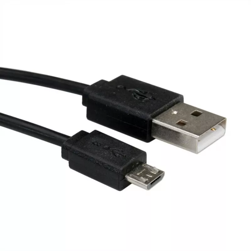 ROLINE cabo espiral USB 2.0 - A - Micro B - ST/ST 1,0 m - blindado - USB 2.0 Type Micro B - 1 mm - cabo espiral (11.02.8317)