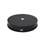 Suporte rotativo elétrico de 360° com iluminação LED, redondo 30 cm, preto