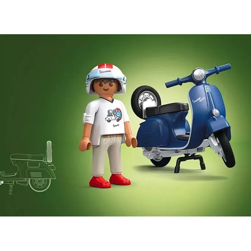 Conjunto de figuras Vespa 71622 1969 Vespa 150 Sprint Veloce, azul