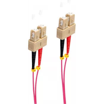 shiverpeaks BS77915/4. Comprimento do cabo: 1 m, Tipo de fibra: OM4, Ligação 1: SC, Ligação 2: SC, Diâmetro do núcleo: 50 µm, Full duplex, Cor do cabo: violeta (BS77915/4)