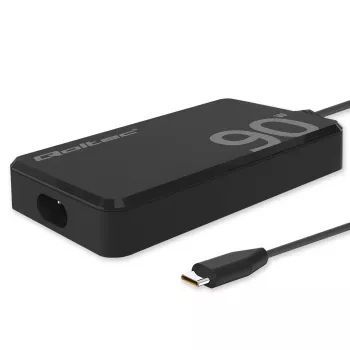 Carregador de parede Qoltec 90W GaN Super Fast SLIM | XP | 5-20V | 4,5A | USB-C 3.1 | Portátil | MacBook | Smartphone | + cabo