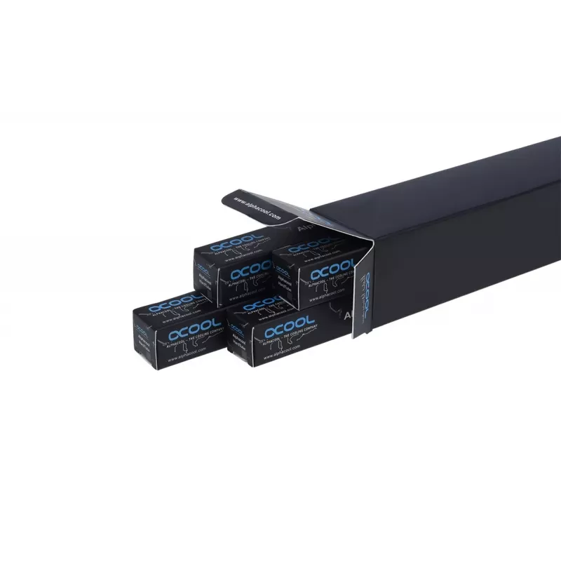 Tubo para sistema de refrigeração líquida de computador Alphacool 18443 — acrílico, Ø 16 mm, comprimento 60 cm, rosca Ø 13 mm, transparente