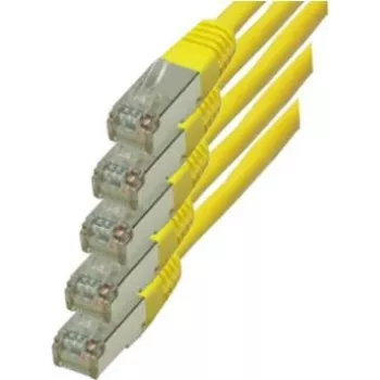 Cabo de rede S/CONN Cat.6 S/FTP 0,5 m Amarelo