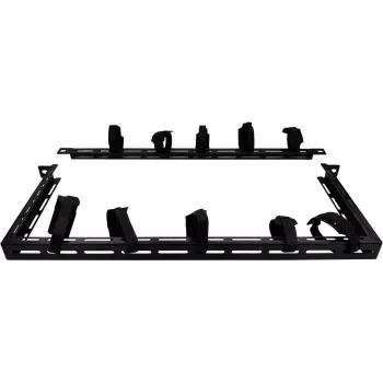 Acessório de rack Lanview RAO220BL preto 0,5HE 19 polegadas