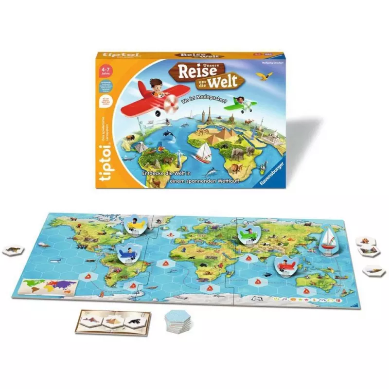 tiptoi Unsere Reise um die Welt, jogo de tabuleiro