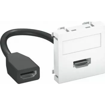 OBO Bettermann suporte multimédia HDMI 45x45mm branco puro MTG-HD F (6104826)