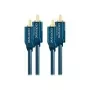 Cabo de áudio estéreo (2x ficha RCA/2x ficha RCA) - 0,5 m cabo coaxial RCA para som estéreo potente