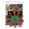 Bosch Escova de leque para berbequins, fio de nylon com corindo K80, 100 mm, haste de 6 mm (2609256543)