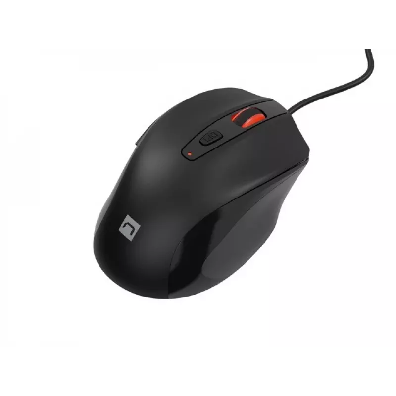 Rato ótico com fios NATEC NMY-2047 USB Type-A, 4000 DPI, 6 botões, para destros, retroiluminação