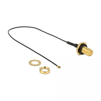 Cabo coaxial DeLOCK 0,2 m RP-SMA/MHF IV