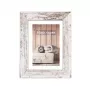 Moldura individual de madeira Zep Nelson 6 - castanho - branco - mesa - parede - 13 x 18 cm - retangular