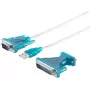 Conversor USB 2.0 RS232 ShiverPeaks 75605 – cabo de 1,5 m, adaptador USB para série