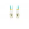 Cabo de fibra ótica LANBERG FO-LULU-MD31-0010-TQ 1 m OM3 LC–LC aqua